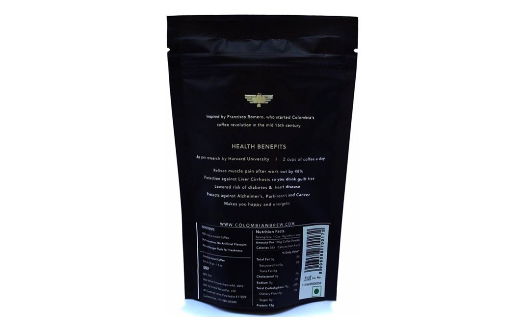 Colombian Brew Instant Coffee    Pack  50 grams